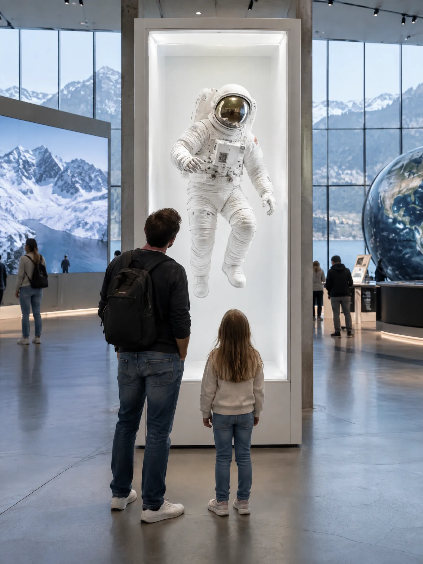 HoloBox showing a life-size figure that seems to float in the air