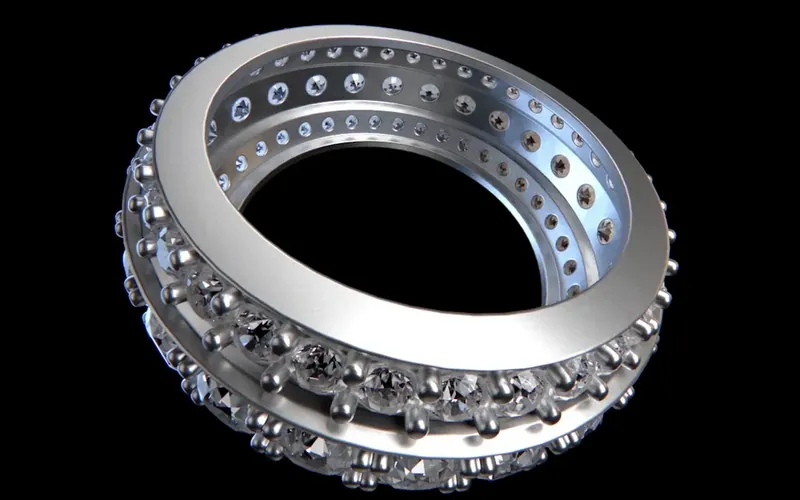 A 3D ring, the kind of picture our holographic displays show in mid-air